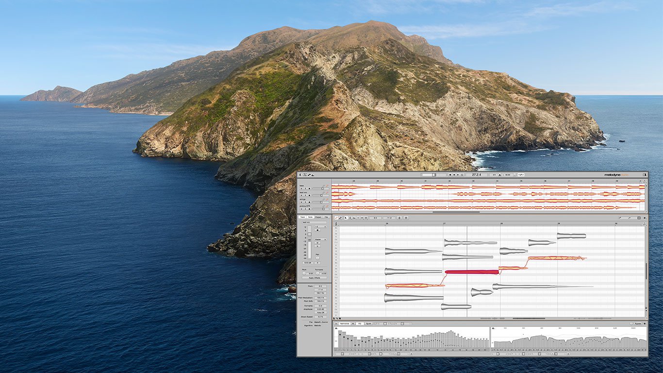 Mer information om "The new Melodyne 4.2.4 is compatible with macOS Catalina"