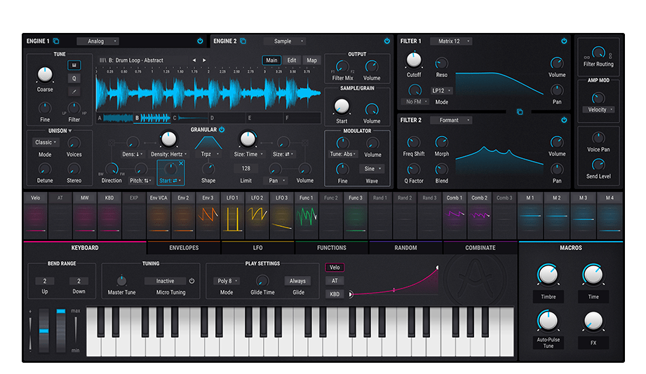 Mer information om "Arturia reveal Pigments 2: new granular and sampling engines, and more."