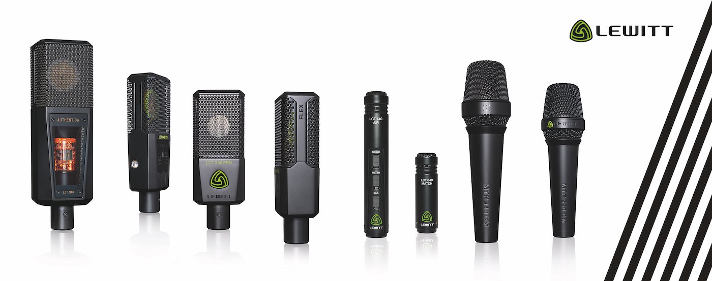 Mer information om "Nordic Audio Distribution announced as the new distributor of LEWITT microphones in Sweden, Finland and Denmark"
