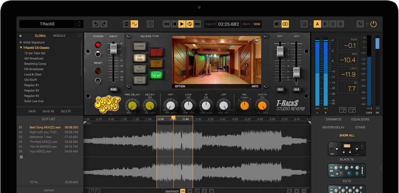 Mer information om "NAMM 2020 - IK Multimedia T-RackS Sunset Sound Studio Reverb recreates iconic studio's spaces"