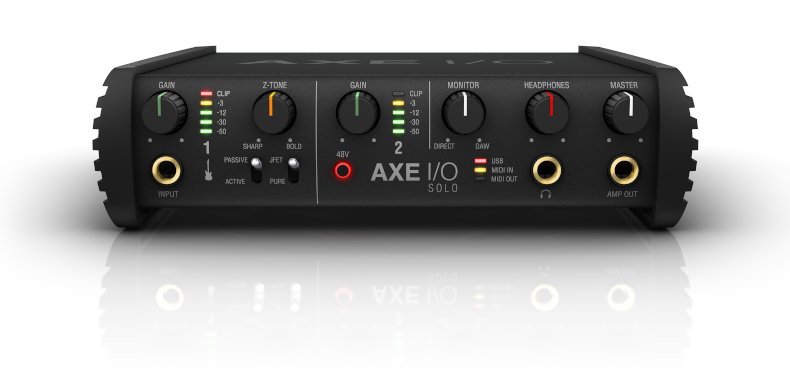 Mer information om "New AXE I/O SOLO compact guitar interface offers tone shaping"