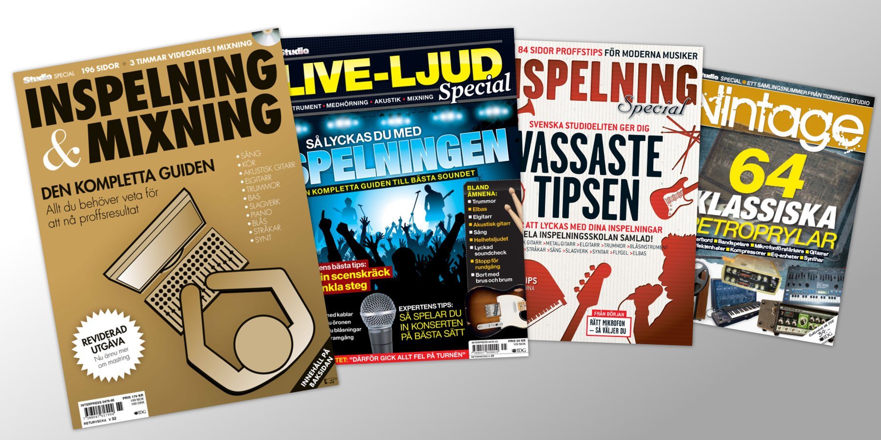 Tidningar i Studios butik