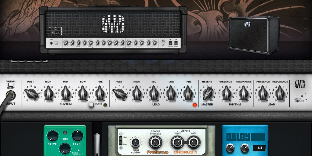 Mer information om "PreSonus Ampire High Density Pack Adds State Space Modeled High-Gain Amps and Stompers to Ampire Plug-in"