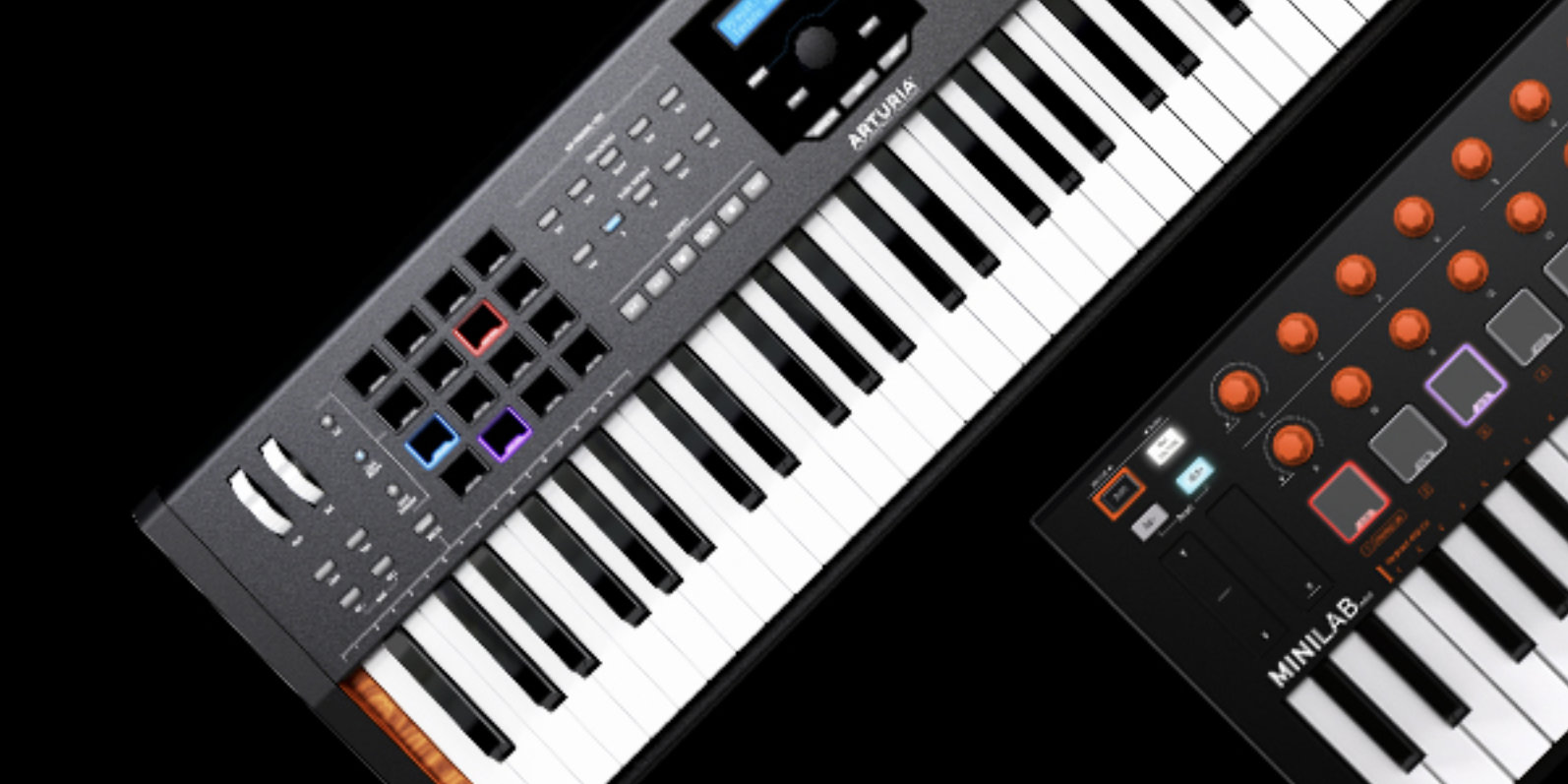 Mer information om "Discover MiniLab MkII Orange Edition and KeyLab 88 MkII Black Edition"