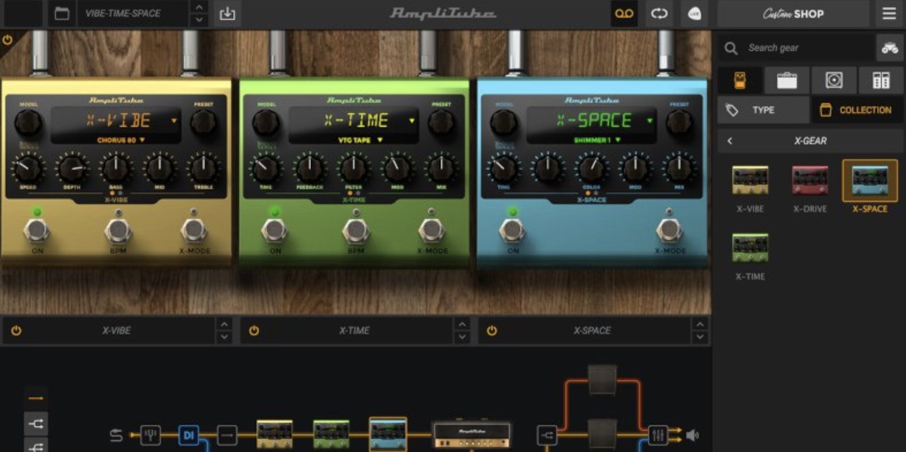 Mer information om "Virtual versions of the new X-GEAR guitar pedals now available in AmpliTube 5"