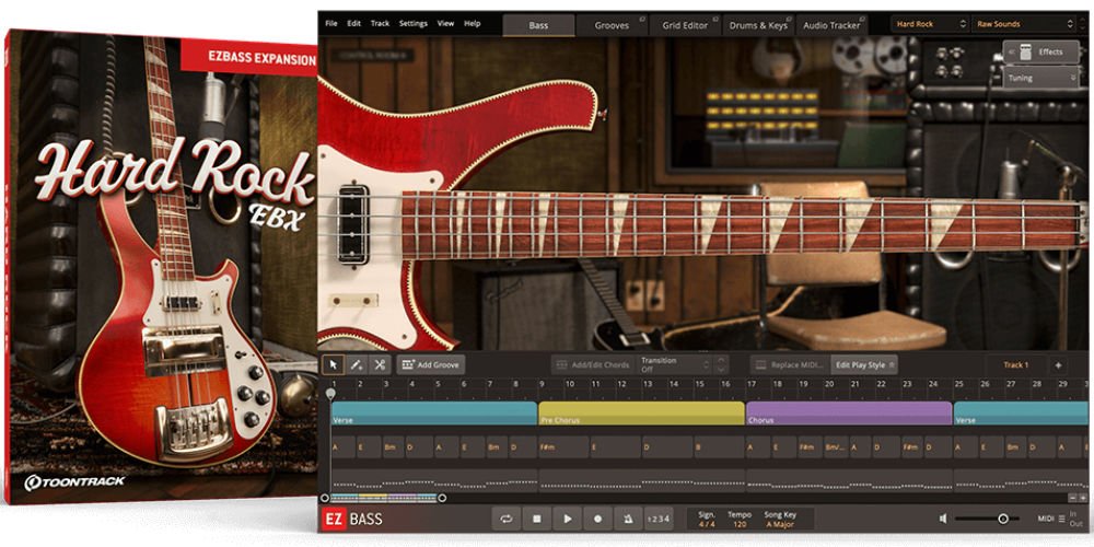 Mer information om "Toontrack releases Hard Rock EBX for EZbass"