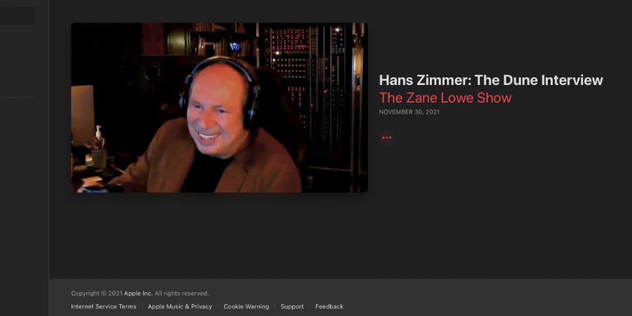 Mer information om "Hans Zimmer i intervju med Apple Music"