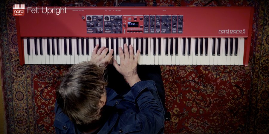 Mer information om "Nord Keyboards introducing the Felt Upright"