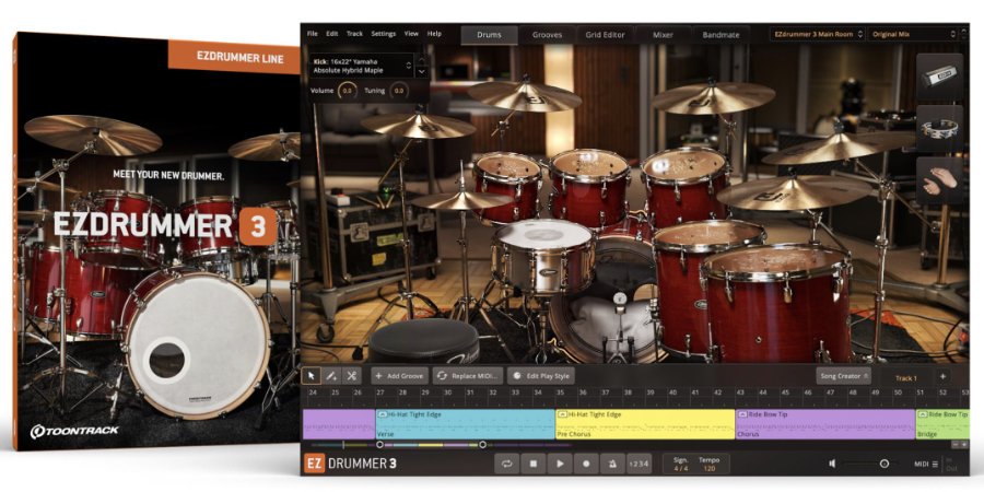 Mer information om "EZdrummer 3 is available now"