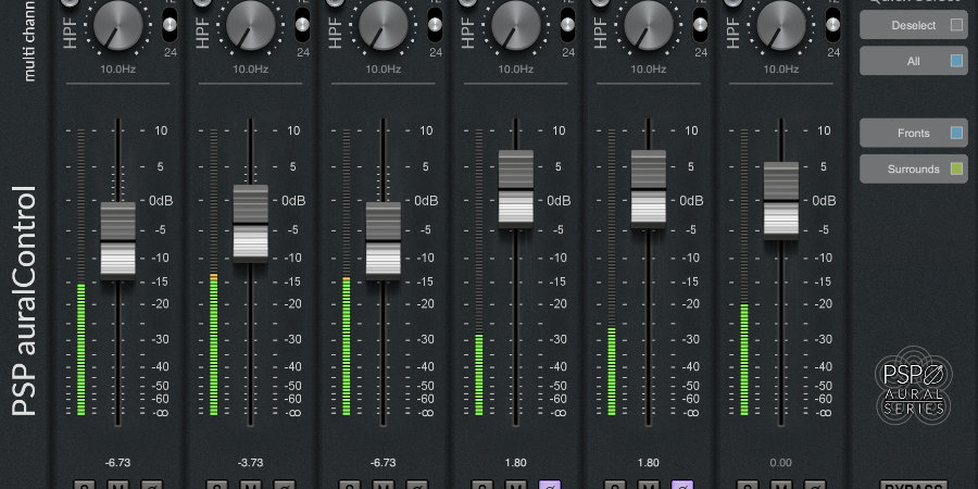 Mer information om "PSP auralControl (AAX only) designed for multichannel processing"