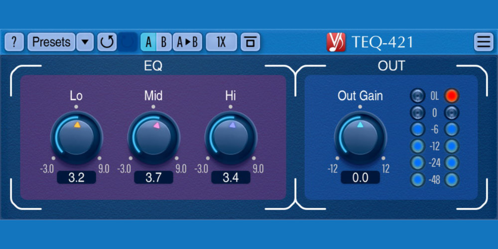 Mer information om "Voxengo release the freeware triple-band equalizer plugin TEQ-421"
