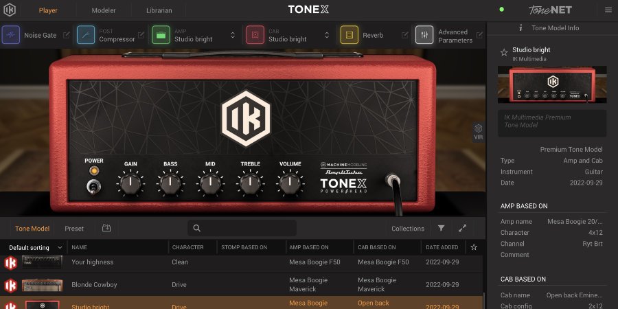 Mer information om "IK Multimedia Adds 50 New High-gain Tone Models to TONEX MAX"