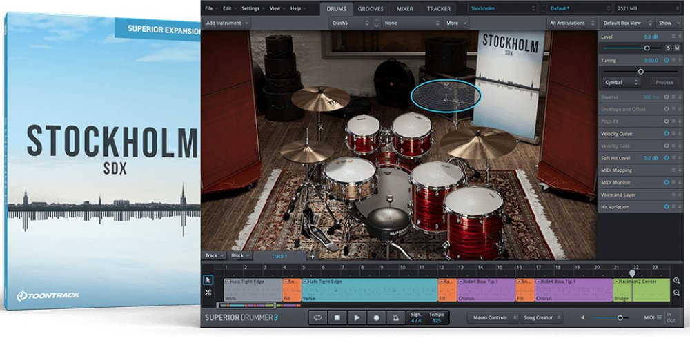 Mer information om "Toontrack releases new SDX for Superior Drummer 3"