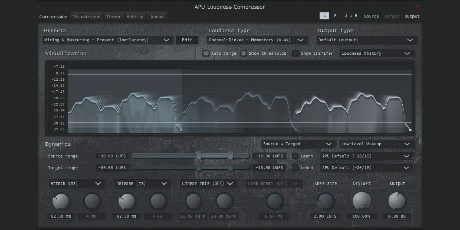 Mer information om "Veckans pluggtips #4: APU Loudness Compressor satsar på modern ljudstyrka"