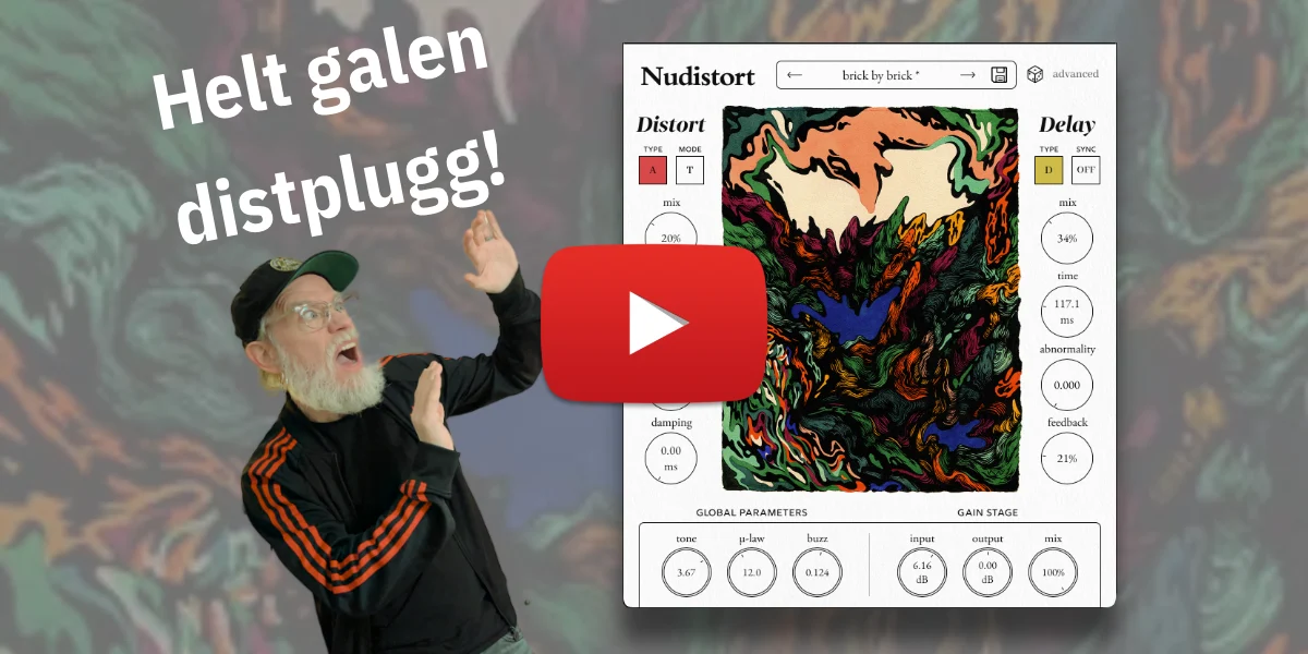 Mer information om "Test av VST-plugin: Nudistort av Nudist Audio"